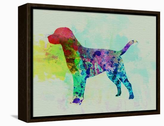 Labrador Retriever Watercolor-NaxArt-Framed Stretched Canvas