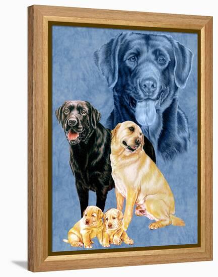 Labrador Retrievers-Barbara Keith-Framed Premier Image Canvas