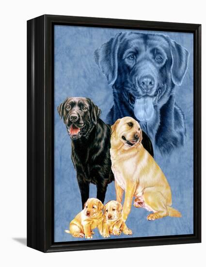 Labrador Retrievers-Barbara Keith-Framed Premier Image Canvas