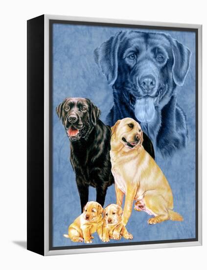 Labrador Retrievers-Barbara Keith-Framed Premier Image Canvas