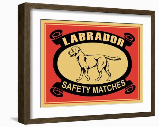 Labrador Safety Matches-Mark Rogan-Framed Art Print