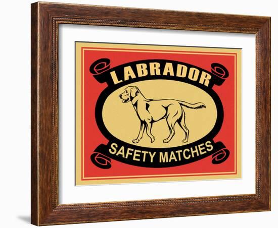 Labrador Safety Matches-Mark Rogan-Framed Art Print