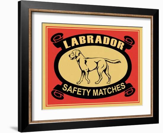 Labrador Safety Matches-Mark Rogan-Framed Art Print