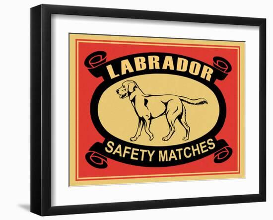 Labrador Safety Matches-Mark Rogan-Framed Art Print