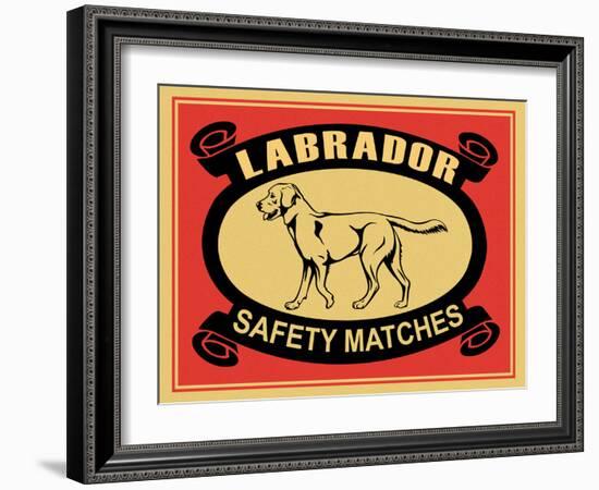 Labrador Safety Matches-Mark Rogan-Framed Art Print