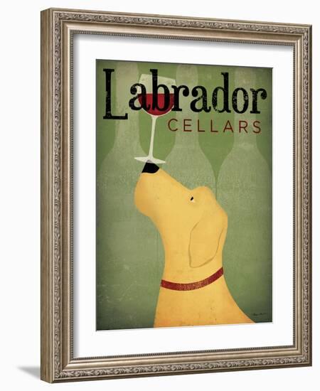 Labrador Wine Dog v1-Ryan Fowler-Framed Art Print