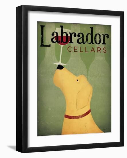 Labrador Wine Dog v1-Ryan Fowler-Framed Art Print