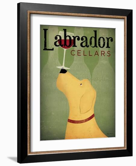 Labrador Wine Dog v1-Ryan Fowler-Framed Art Print