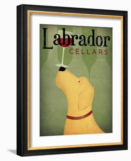 Labrador Wine Dog v1-Ryan Fowler-Framed Art Print