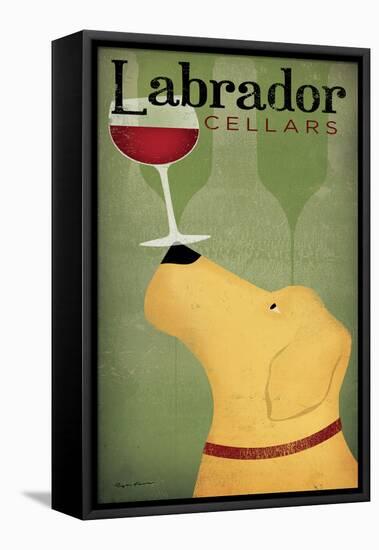 Labrador Wine Dog-Ryan Fowler-Framed Stretched Canvas