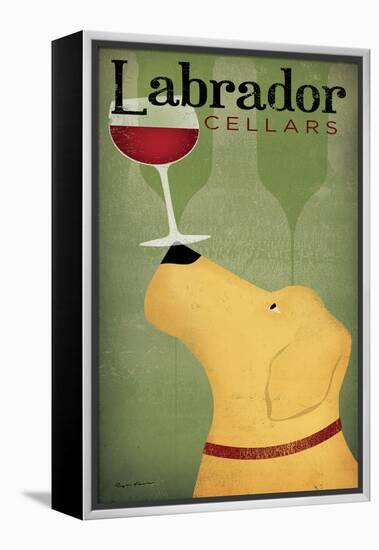 Labrador Wine Dog-Ryan Fowler-Framed Stretched Canvas