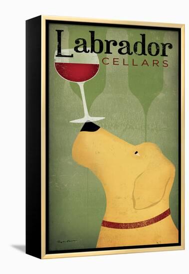 Labrador Wine Dog-Ryan Fowler-Framed Stretched Canvas