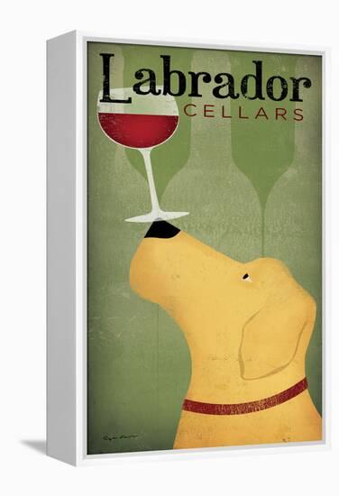 Labrador Wine Dog-Ryan Fowler-Framed Stretched Canvas