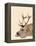 Labrador with Antlers-Fab Funky-Framed Stretched Canvas