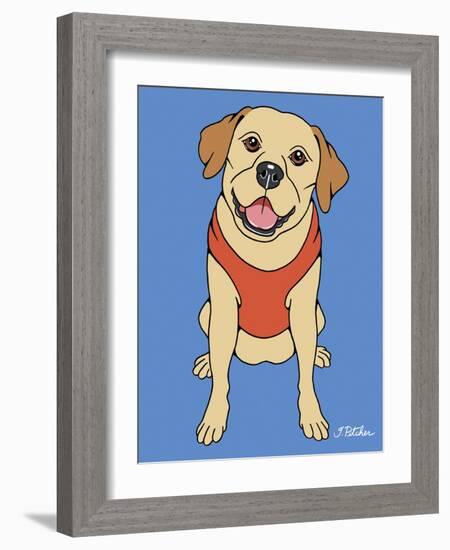 Labrador Yellow-Tomoyo Pitcher-Framed Giclee Print