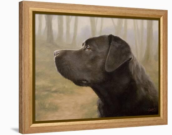 Labrador-John Silver-Framed Premier Image Canvas