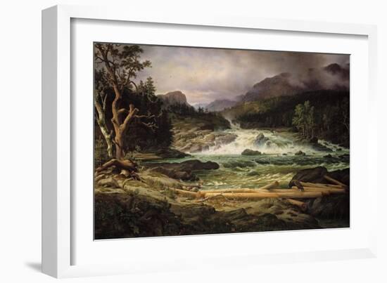 Labrofossen Near Kongsberg-Thomas Fearnley-Framed Giclee Print