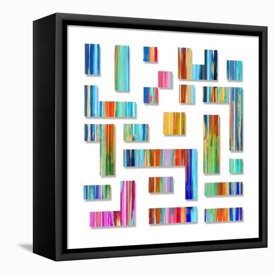 Labyrinth 7, 2024-David Moore-Framed Stretched Canvas