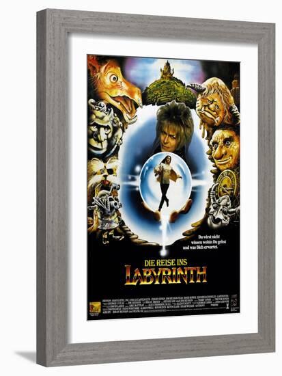 Labyrinth, (AKA Die Reise Ins Labyrinth), 1986-null-Framed Premium Giclee Print