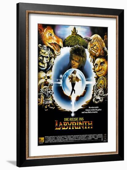 Labyrinth, (AKA Die Reise Ins Labyrinth), 1986-null-Framed Premium Giclee Print