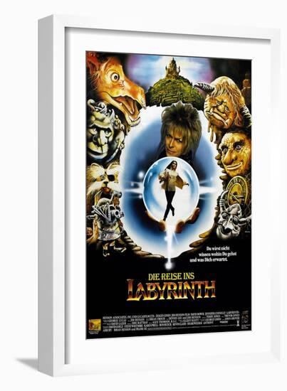 Labyrinth, (AKA Die Reise Ins Labyrinth), 1986-null-Framed Premium Giclee Print