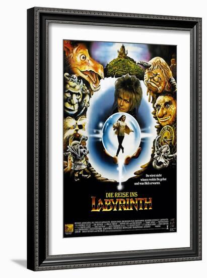 Labyrinth, (AKA Die Reise Ins Labyrinth), 1986-null-Framed Premium Giclee Print