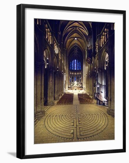 Labyrinth, Chartres Cathedral, France-null-Framed Photographic Print