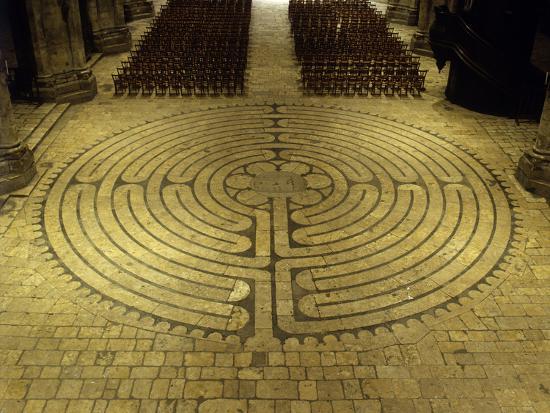 'Labyrinth, Chartres Cathedral, France' Photographic Print | Art.com
