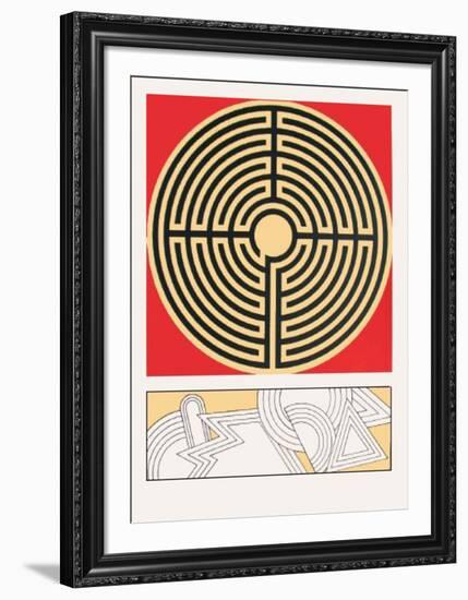 Labyrinthe-Lucio Del Pezzo-Framed Premium Edition