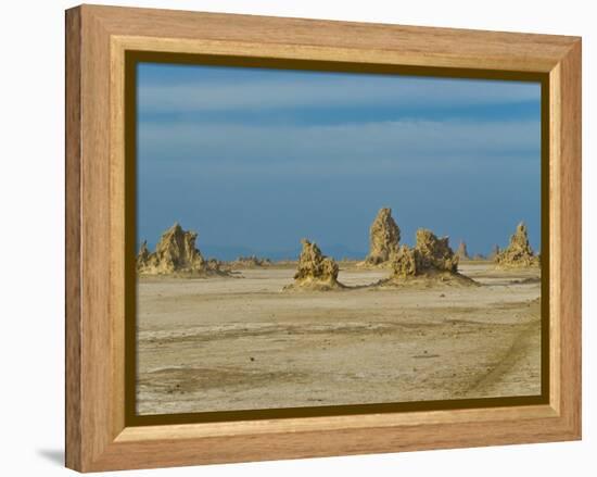 Lac Abbe (Lake Abhe Bad) With Its Chimneys, Republic of Djibouti, Africa-null-Framed Premier Image Canvas