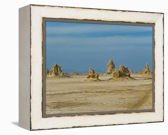 Lac Abbe (Lake Abhe Bad) With Its Chimneys, Republic of Djibouti, Africa-null-Framed Premier Image Canvas