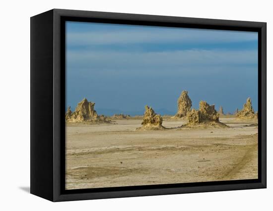 Lac Abbe (Lake Abhe Bad) With Its Chimneys, Republic of Djibouti, Africa-null-Framed Premier Image Canvas