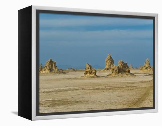 Lac Abbe (Lake Abhe Bad) With Its Chimneys, Republic of Djibouti, Africa-null-Framed Premier Image Canvas