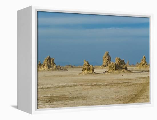 Lac Abbe (Lake Abhe Bad) With Its Chimneys, Republic of Djibouti, Africa-null-Framed Premier Image Canvas