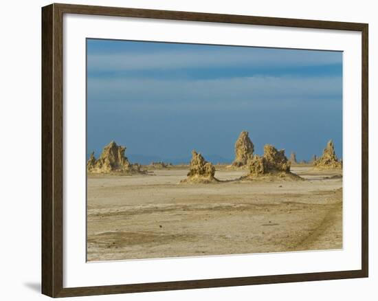 Lac Abbe (Lake Abhe Bad) With Its Chimneys, Republic of Djibouti, Africa-null-Framed Photographic Print