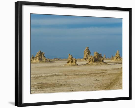 Lac Abbe (Lake Abhe Bad) With Its Chimneys, Republic of Djibouti, Africa-null-Framed Photographic Print