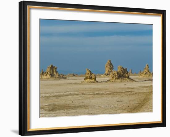 Lac Abbe (Lake Abhe Bad) With Its Chimneys, Republic of Djibouti, Africa-null-Framed Photographic Print