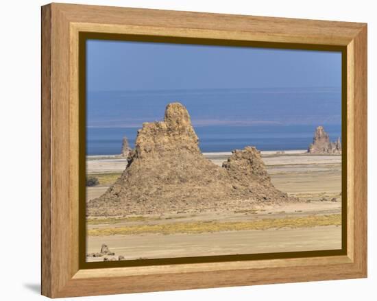 Lac Abbe (Lake Abhe Bad) With Its Chimneys, Republic of Djibouti, Africa-null-Framed Premier Image Canvas