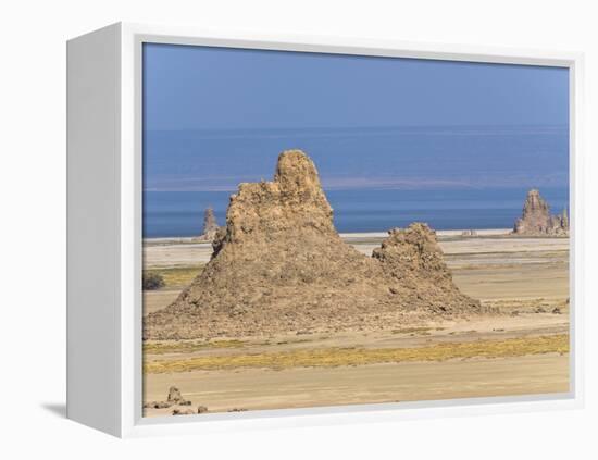 Lac Abbe (Lake Abhe Bad) With Its Chimneys, Republic of Djibouti, Africa-null-Framed Premier Image Canvas