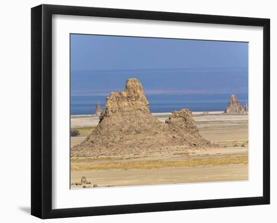 Lac Abbe (Lake Abhe Bad) With Its Chimneys, Republic of Djibouti, Africa-null-Framed Photographic Print