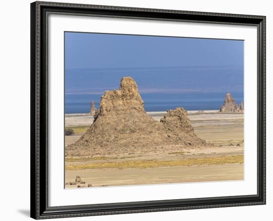 Lac Abbe (Lake Abhe Bad) With Its Chimneys, Republic of Djibouti, Africa-null-Framed Photographic Print