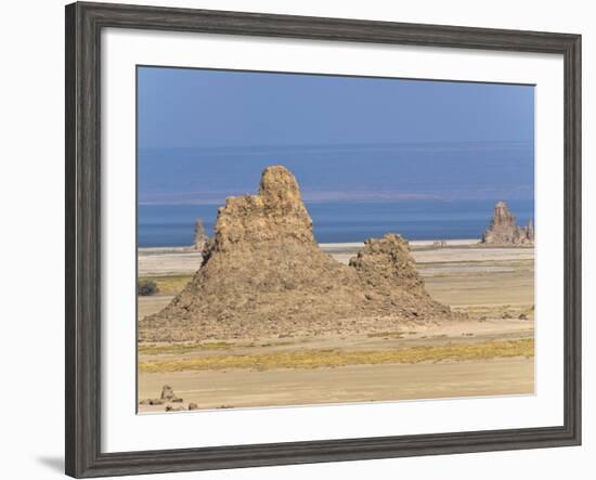 Lac Abbe (Lake Abhe Bad) With Its Chimneys, Republic of Djibouti, Africa-null-Framed Photographic Print