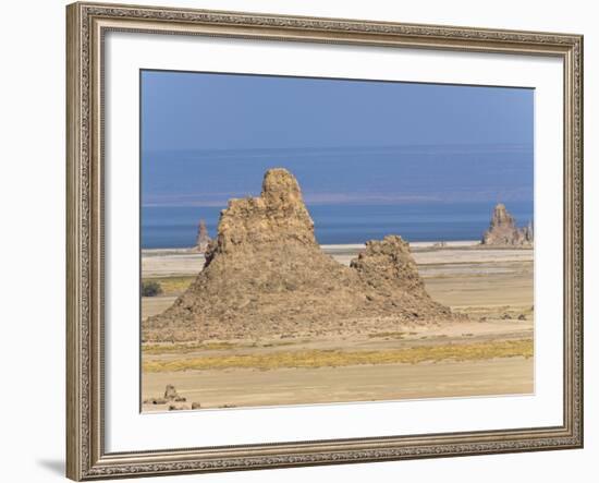 Lac Abbe (Lake Abhe Bad) With Its Chimneys, Republic of Djibouti, Africa-null-Framed Photographic Print