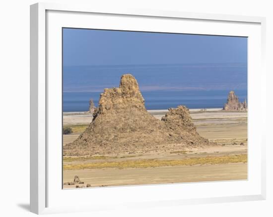 Lac Abbe (Lake Abhe Bad) With Its Chimneys, Republic of Djibouti, Africa-null-Framed Photographic Print