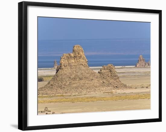 Lac Abbe (Lake Abhe Bad) With Its Chimneys, Republic of Djibouti, Africa-null-Framed Photographic Print