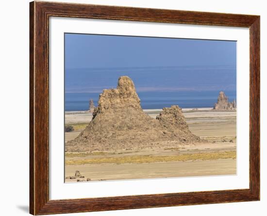 Lac Abbe (Lake Abhe Bad) With Its Chimneys, Republic of Djibouti, Africa-null-Framed Photographic Print