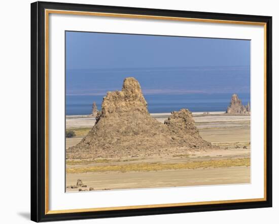 Lac Abbe (Lake Abhe Bad) With Its Chimneys, Republic of Djibouti, Africa-null-Framed Photographic Print