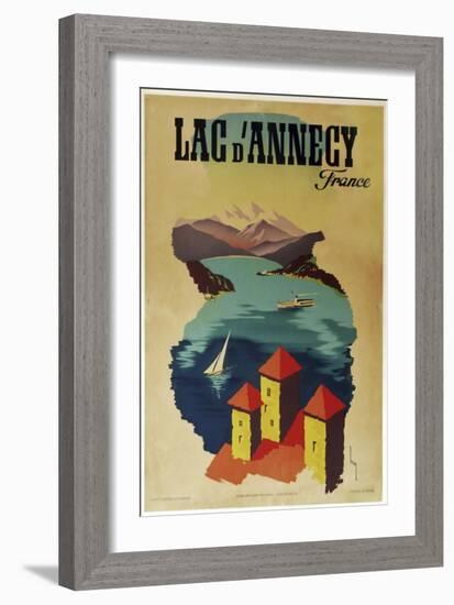 Lac Annecy of France-null-Framed Giclee Print