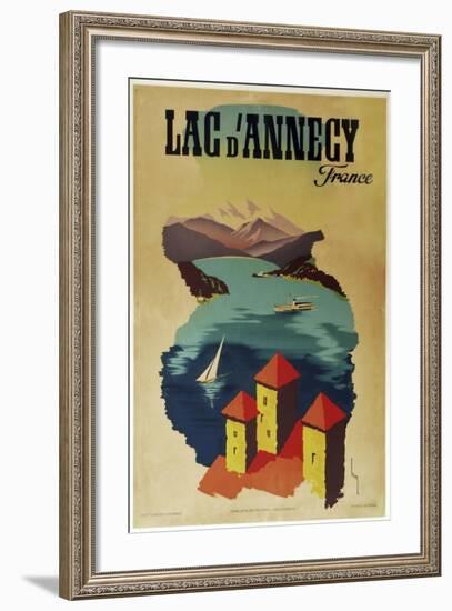 Lac Annecy of France-null-Framed Giclee Print