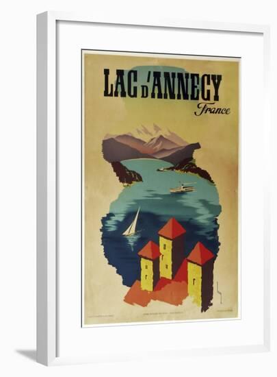 Lac Annecy of France-null-Framed Giclee Print